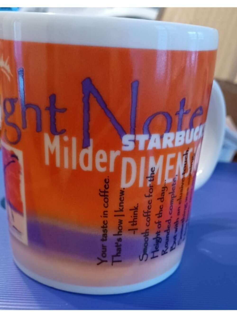 Starbucks Coffee Light Note Blend Milder Dimensions Large Mug Coffee/Tea.